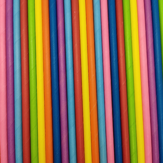Pop of Colour -  Rainbow Paper Straws