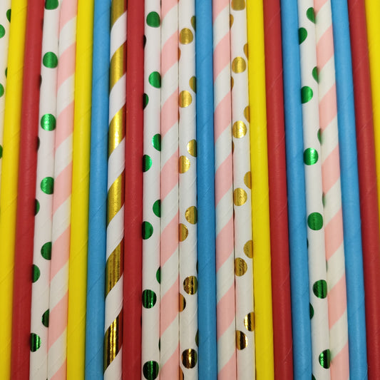 Pop of Colour  - Animal Parade Paper Straws