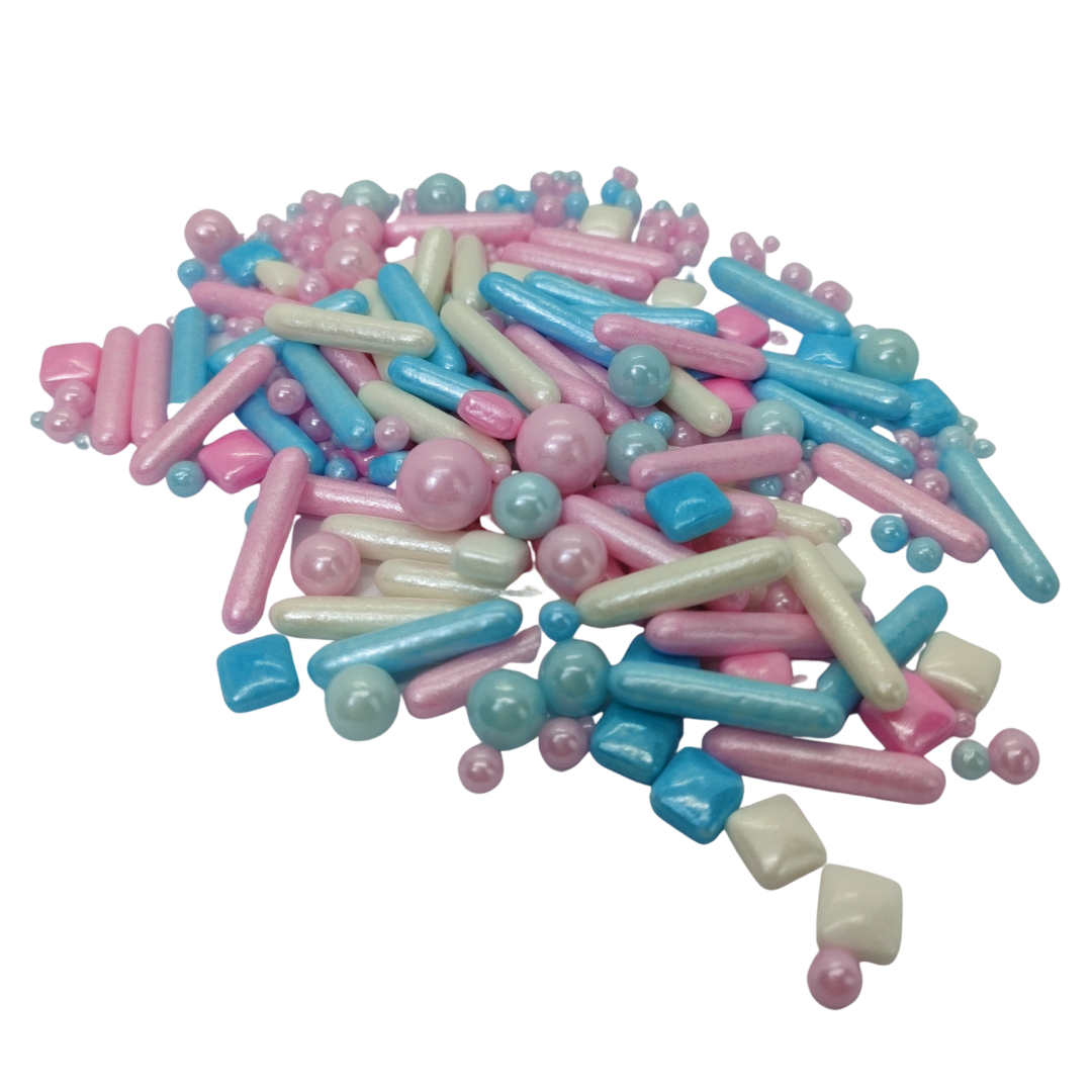 Pop Of Colour Sugar Shapes - Candy Floss