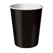 Plain Black Velvet Paper Cups (8) - Must Love Party