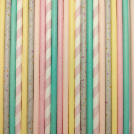 Pop of Colour - Ice Cream Sundae Paper Straws