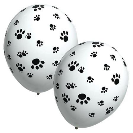 Paw Print Balloons (3) - Must Love Party