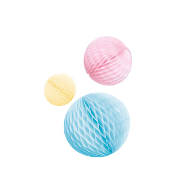 Honeycomb Pastel Balls