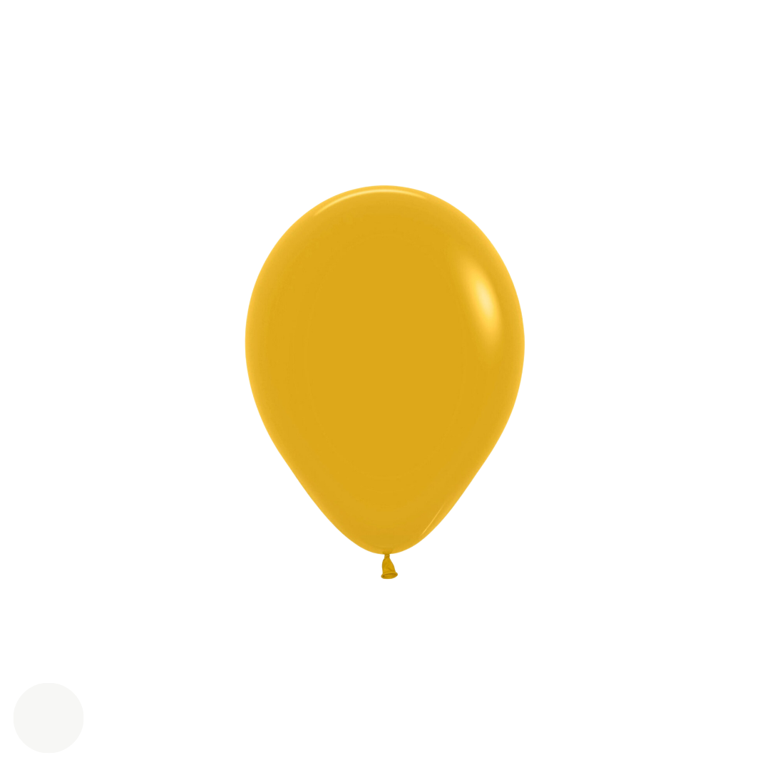 Mini Fashion Solid Mustard Balloons
