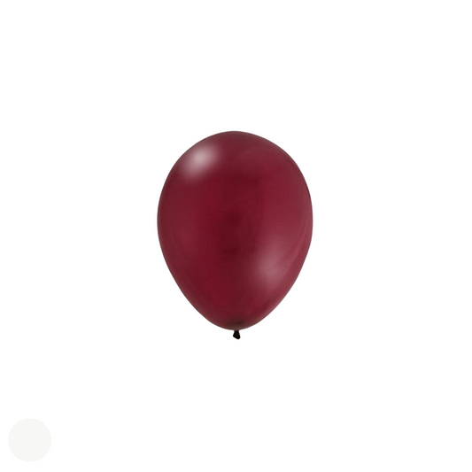 Mini Fashion Solid Burgundy Balloons