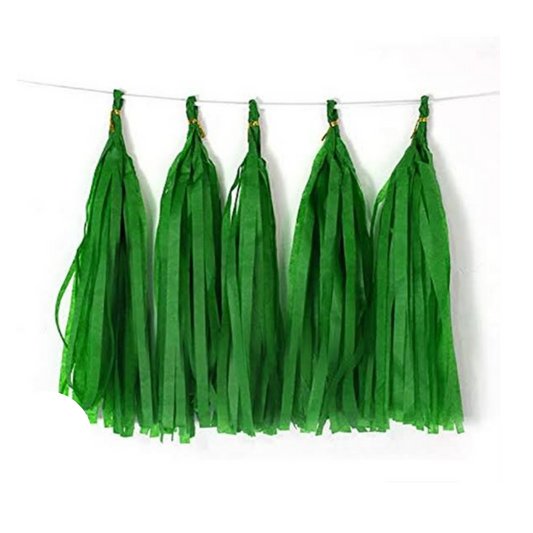 DIY Green Tassels (5pcs)