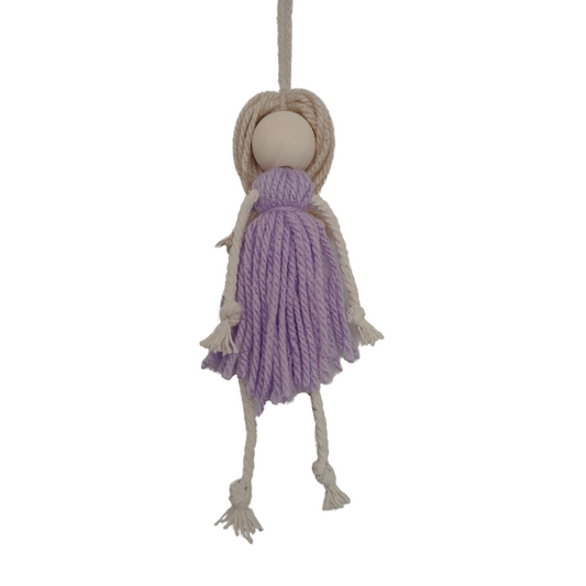 Macrame Style Tassel Hanging Dolls - Charlotte