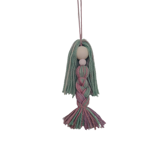 Tassel Hanging Mermaid Dolls - Meribella Mint