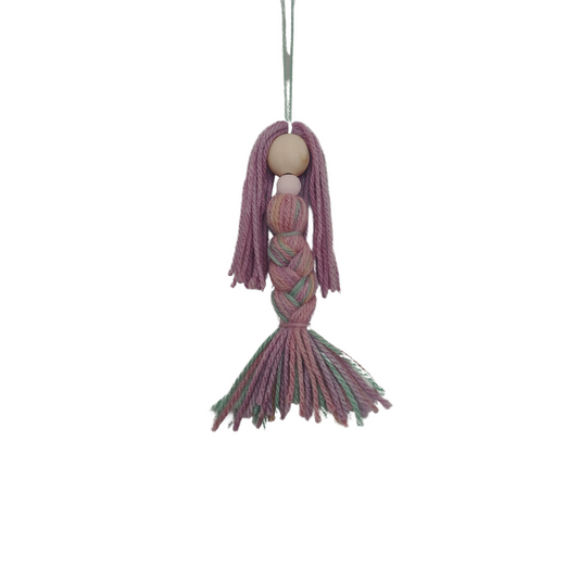 Tassel Hanging Mermaid Dolls - Meribella Purple