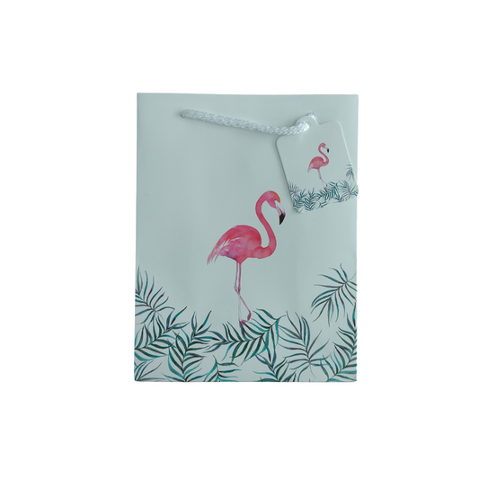 Flamingle Gift Bag with Gift Tag