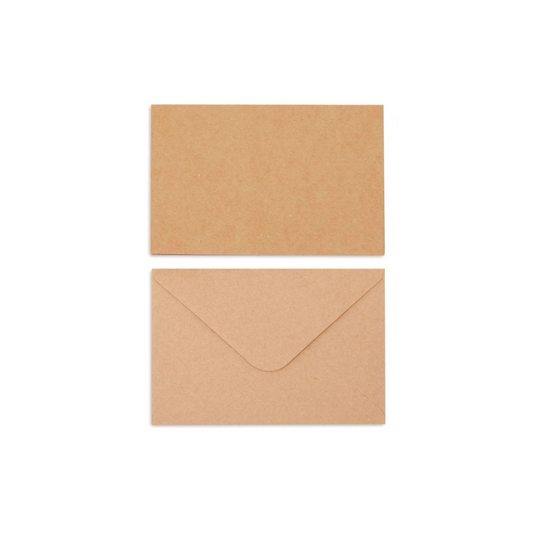 A6 Kraft Blank Cards & Envelopes
