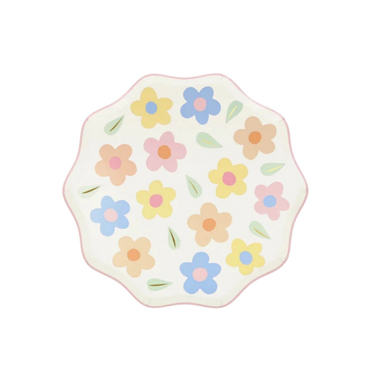 Happy Flowers Side Plates (x 8)