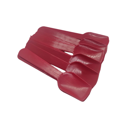 Red Plastic Ice Cream Paddles
