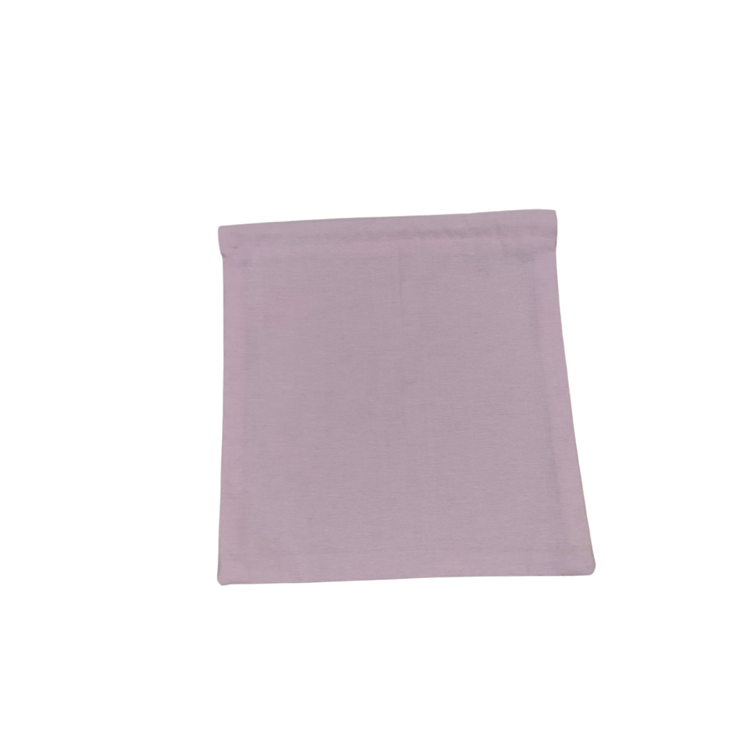 Fabric Drawstring Bag - Pastel Rose Pink