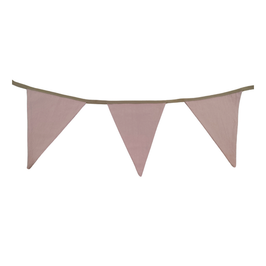 Fabric Bunting - Dusty Pink