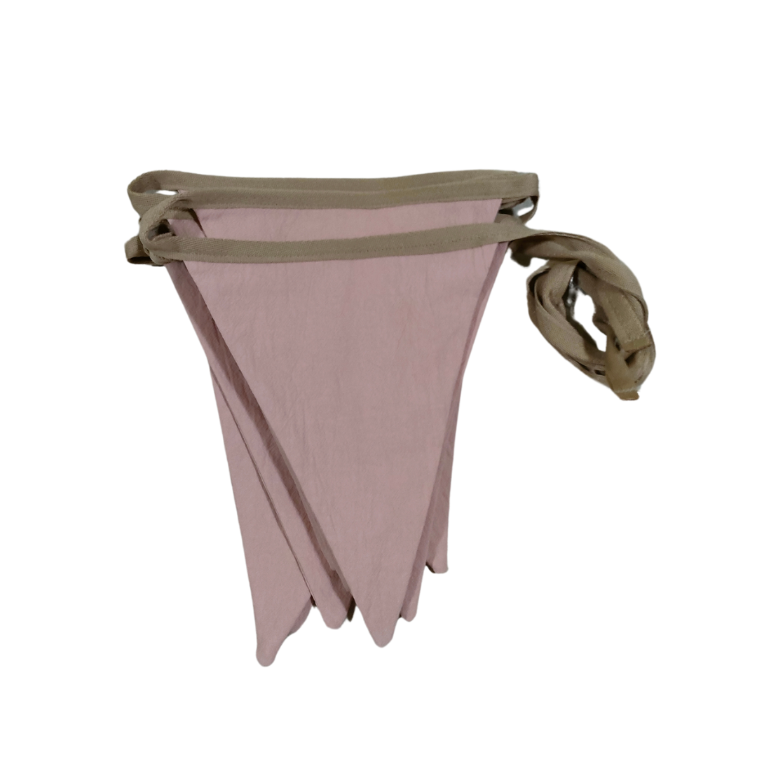 Fabric Bunting - Dusty Pink