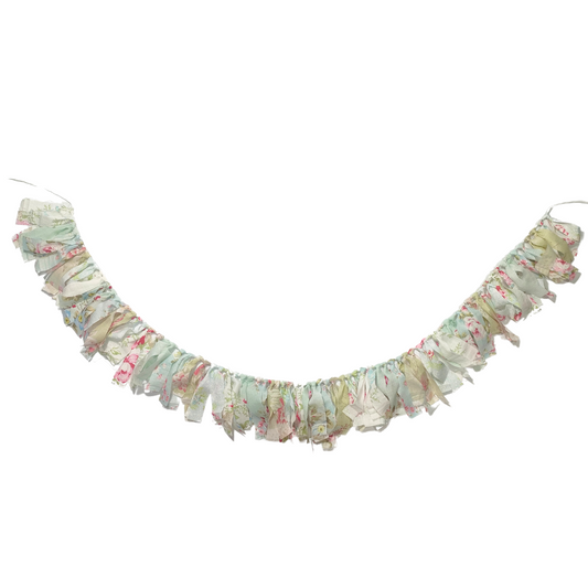 Mini Adjustable Floral Fabric Strip Garland