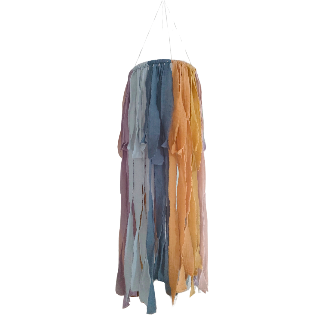 Boho Strip Fabric Chandelier