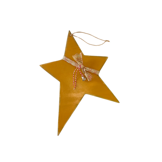 Large Wooden Christmas Star Decoration