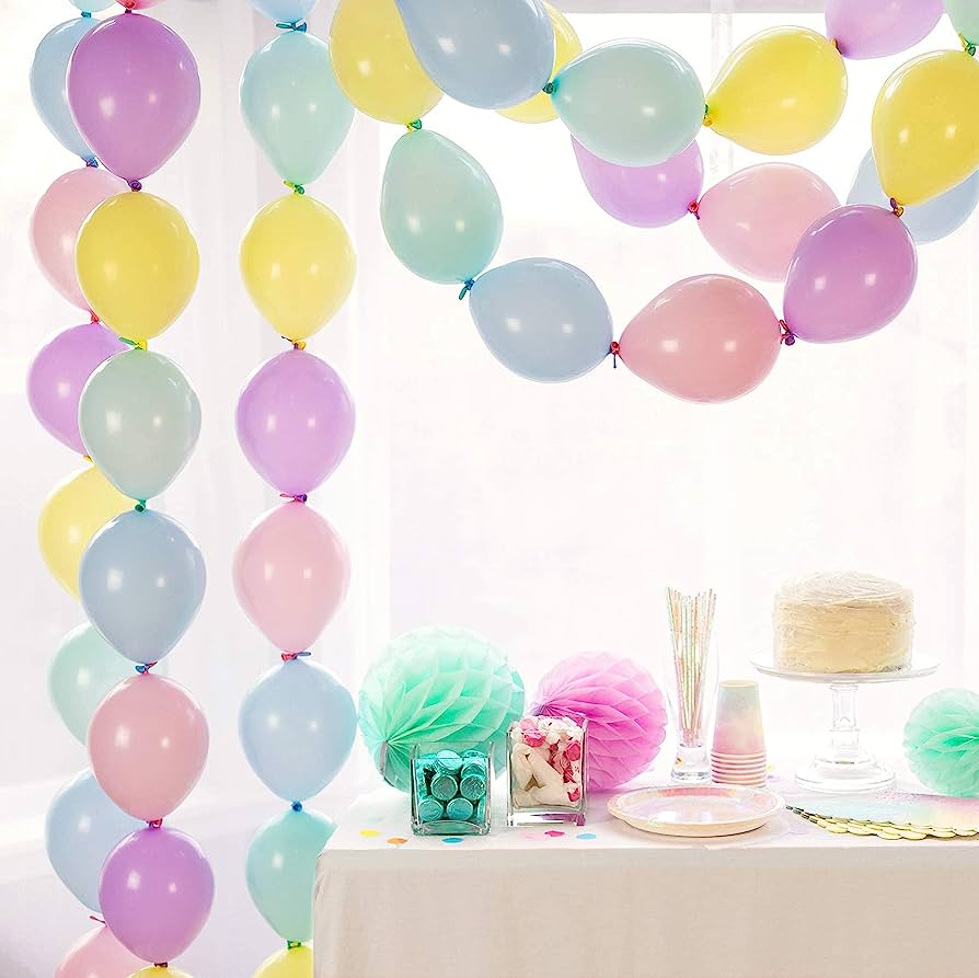 Pastel Macaron linking Balloons