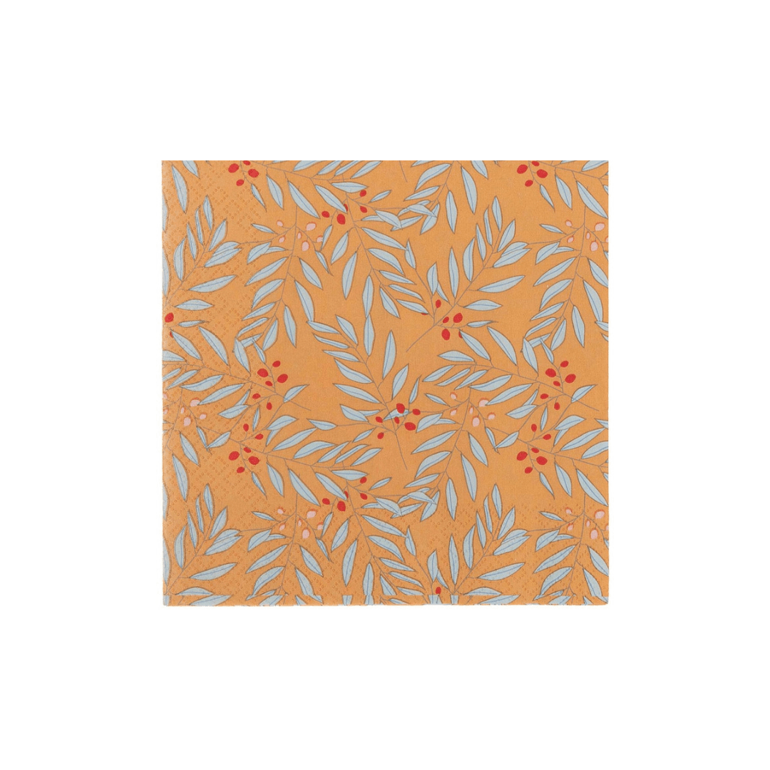 Branches on Burnt Orangey Brown Napkins Must Love Party