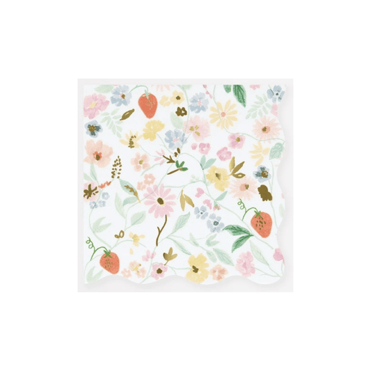 Elegant Floral Napkins Must Love Party