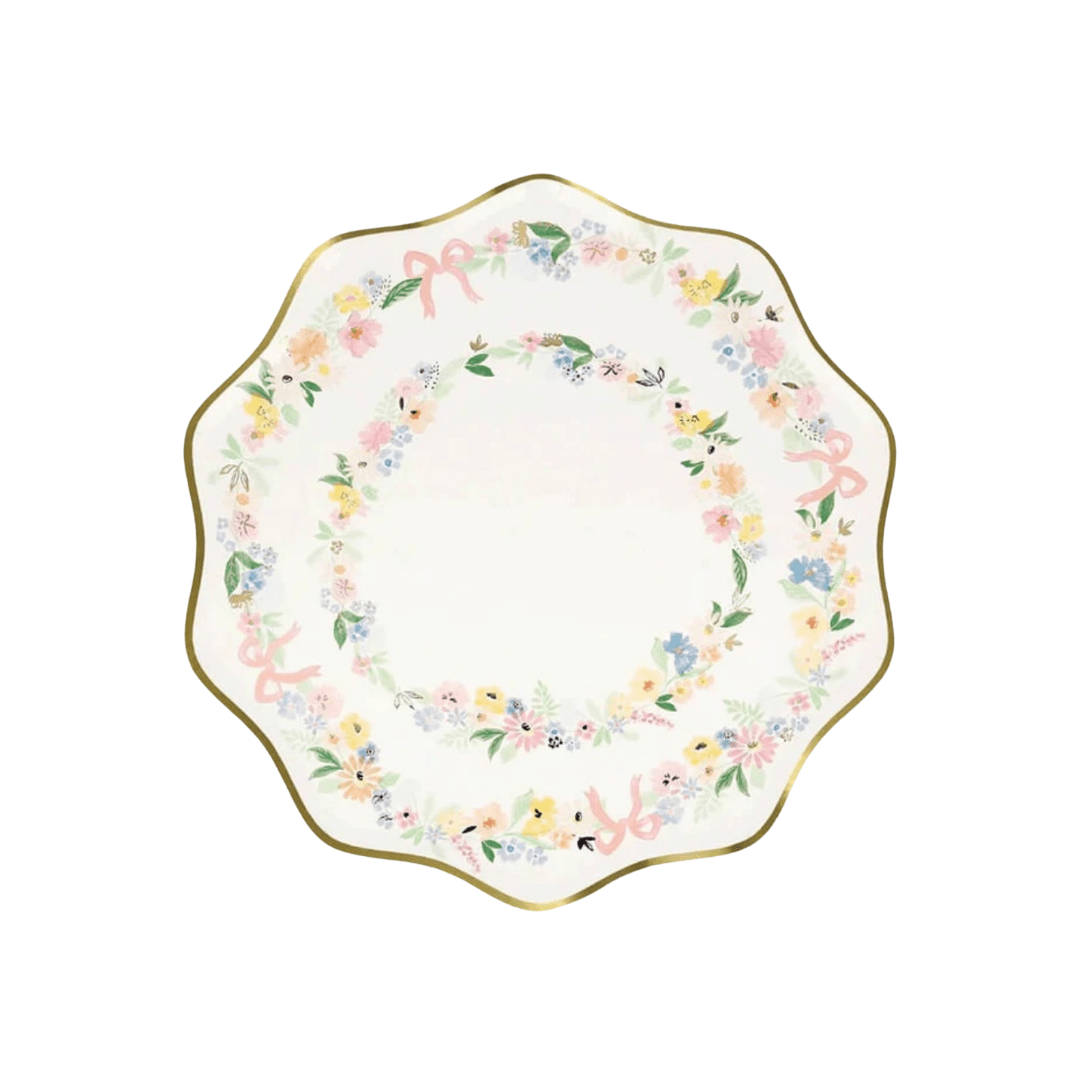 Elegant Floral Side Plate Must Love Party