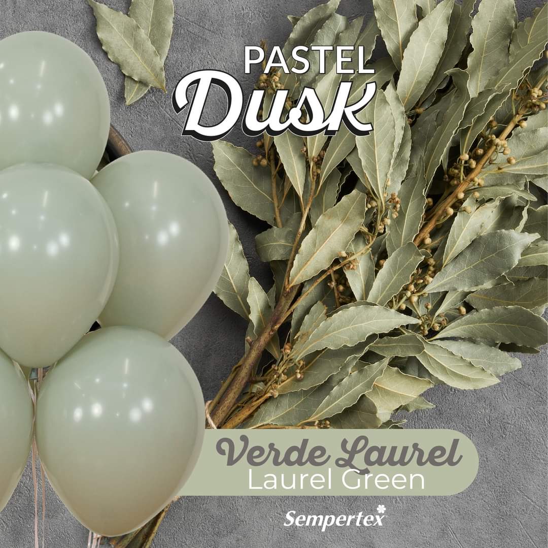 Pastel Dusk Laurel Green Balloons