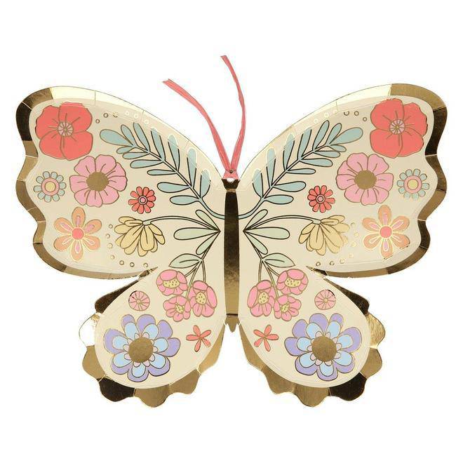 Floral Butterfly Plates Must Love Party