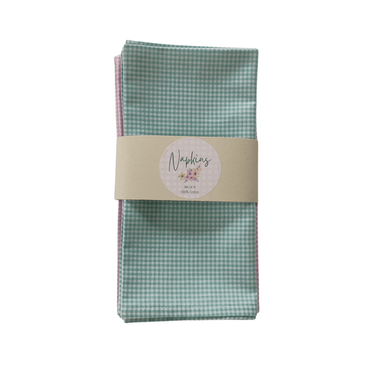 Gingham Fabric Napkins Must Love Party