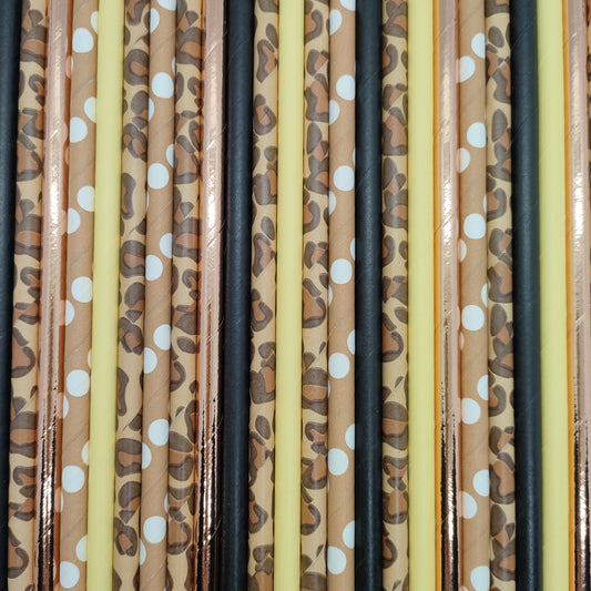 Pop of Colour - Safari Paper Straws