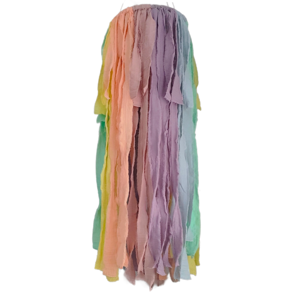 Pastel Rainbow Strip Fabric Chandelier