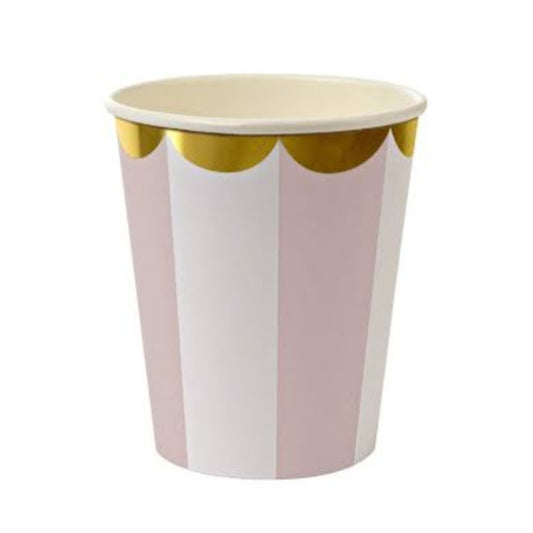 Pink Stripe Party Cups