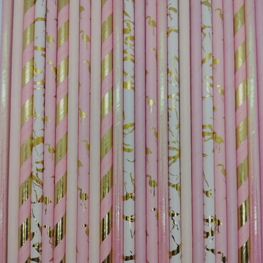Pop of Colour - Flamingle Paper Straws
