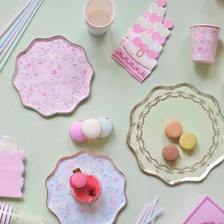 Laduree Floral Plates Meri-Meri Must Love Party