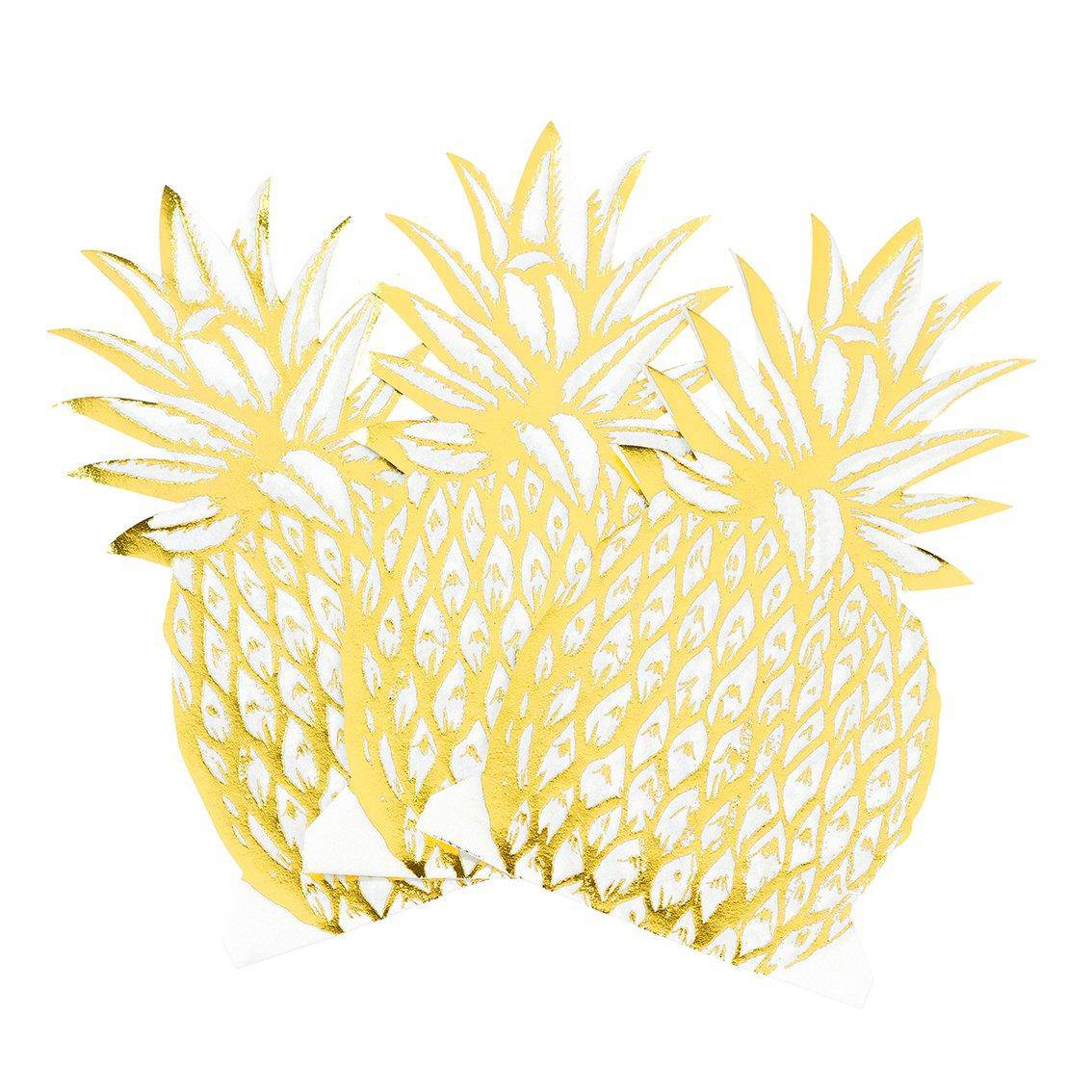 Metallic Pineapple Napkins Must Love Party