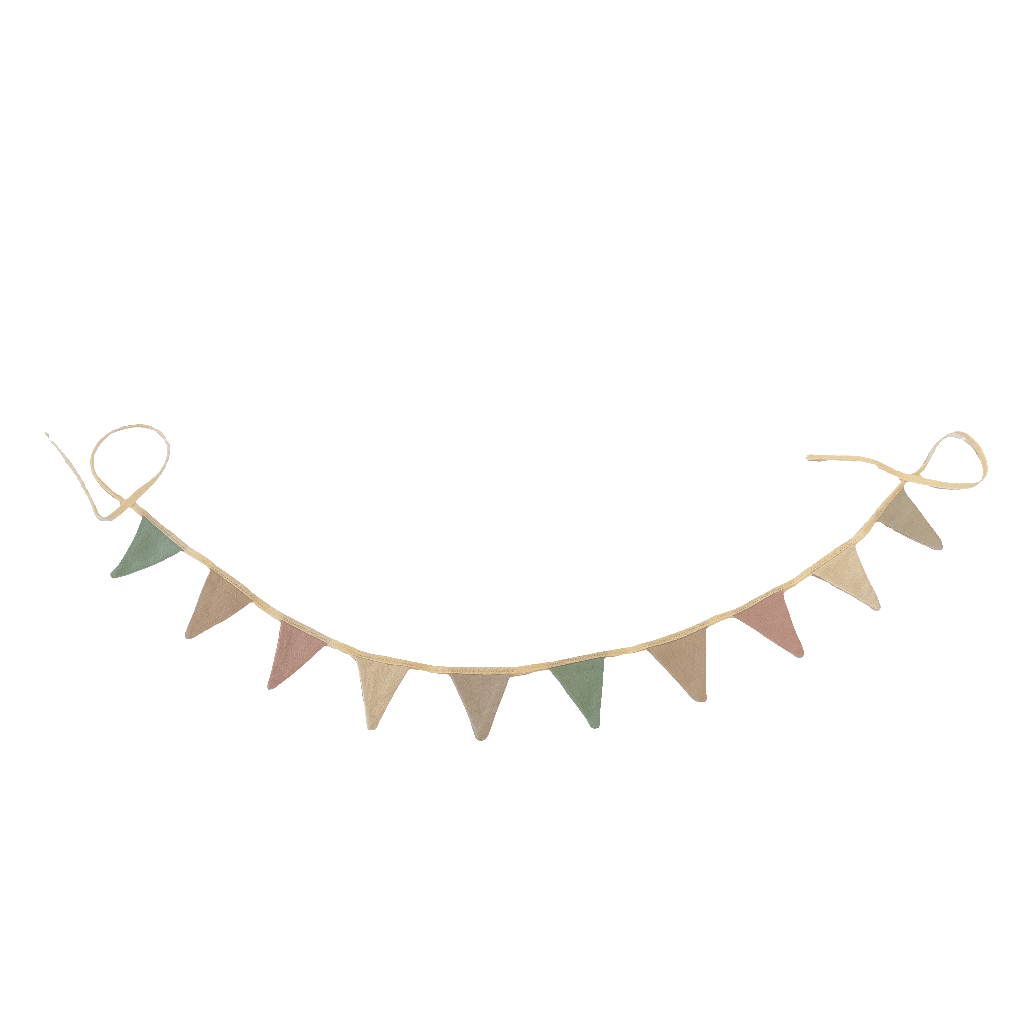 Pastel Fabric bunting Must Love Party