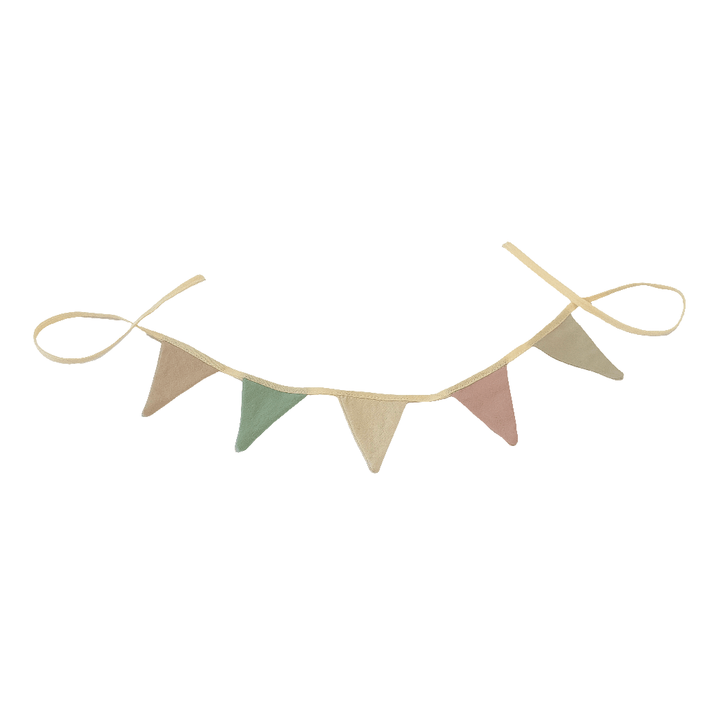 Mini Pastel Fabric Bunting Must Love Party