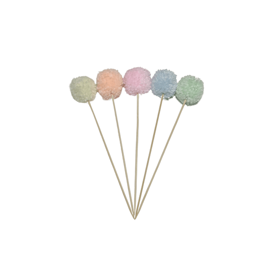 Pom Pom Cake Topper Pastel Must Love Party