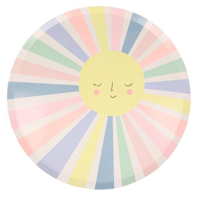 Rainbow Sun Plates Must Love Party