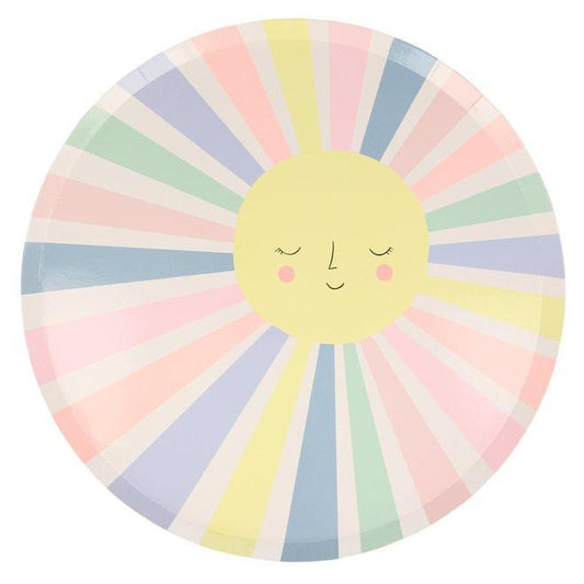 Rainbow Sun Plates Must Love Party