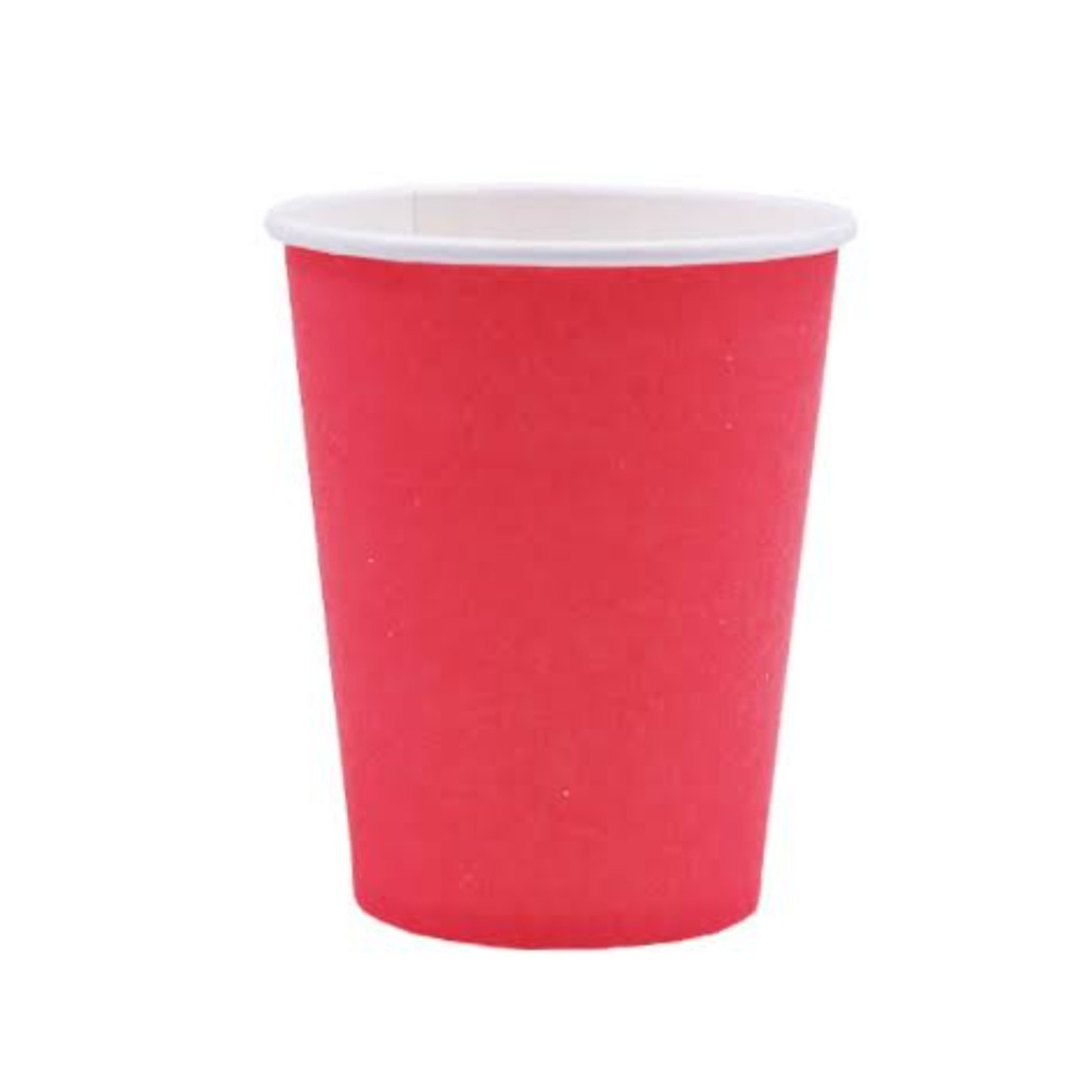 Plain Classic Red Paper Cups (8)