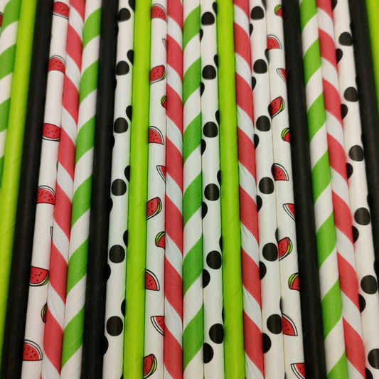 Watermelon straws Must Love Party 