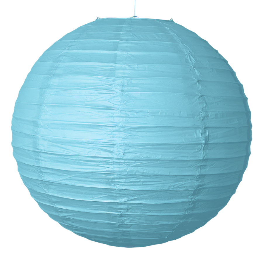 baby blue paper lantern