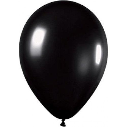 Metallic Black Balloons