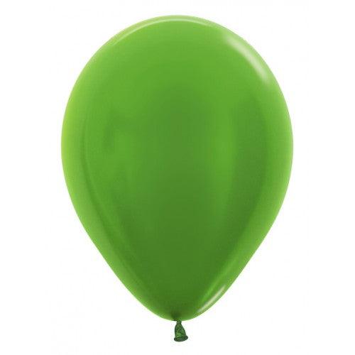 Metallic Lime Green Balloons