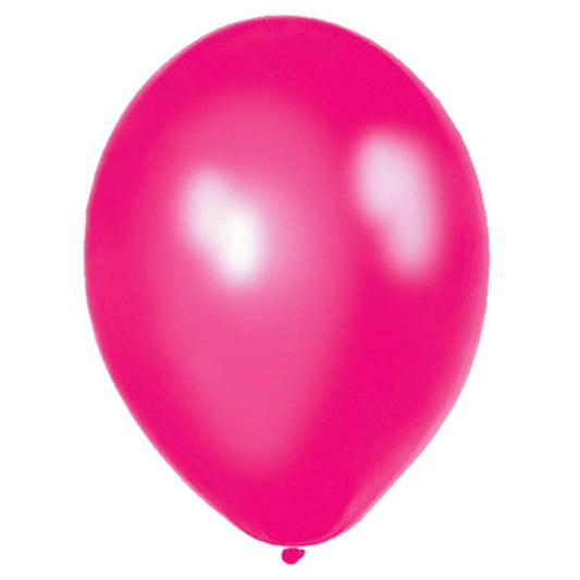 Metallic Pearl Fuchsia Balloons