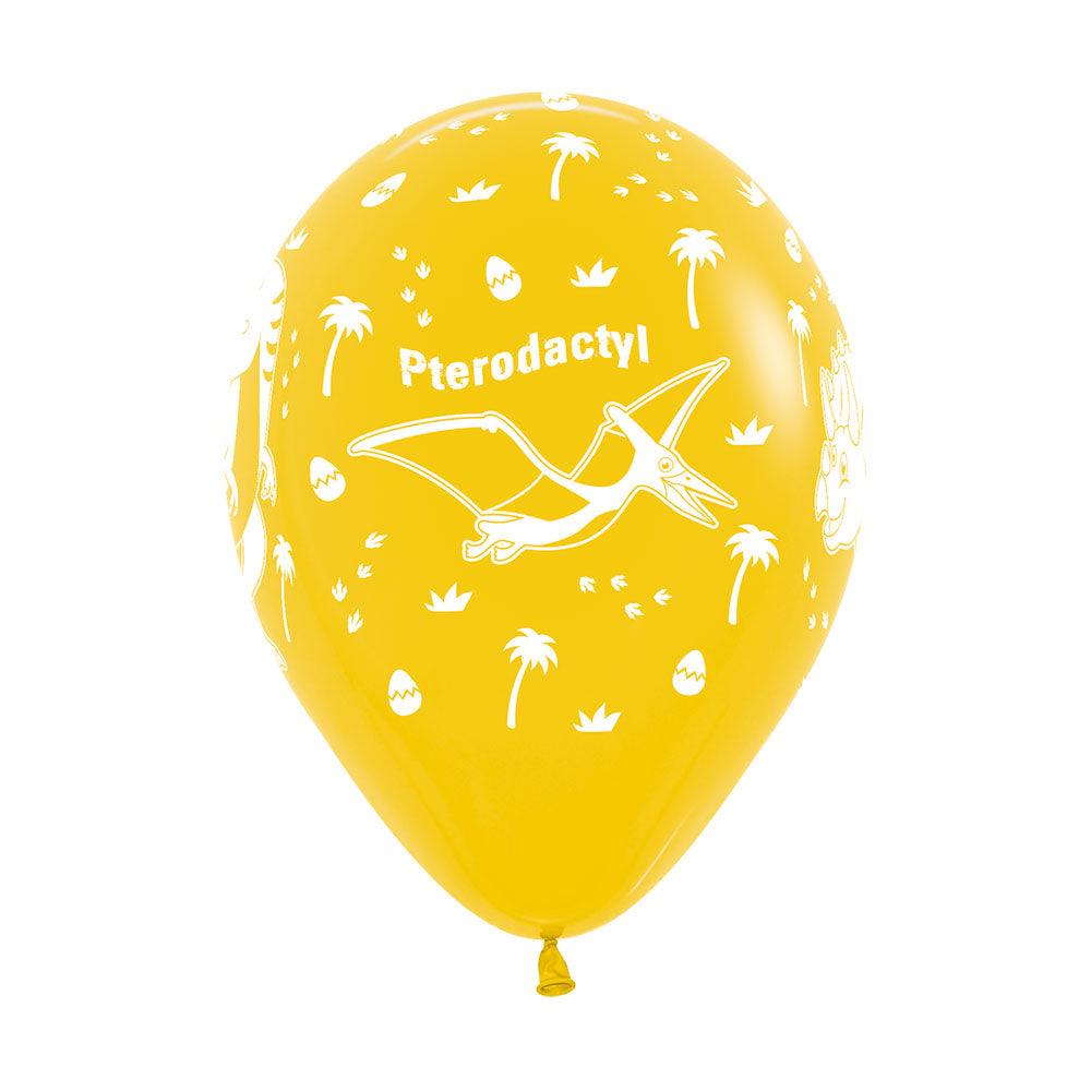 Dinosaur Yellow Balloons