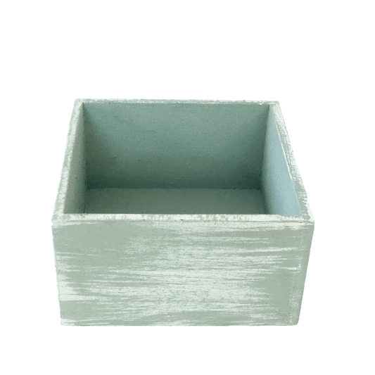 Duck Egg Washed Wooden Box - Must Love Party