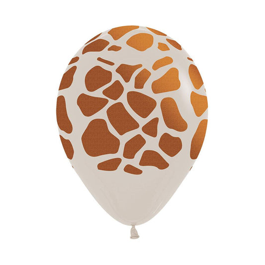 Giraffe Print Latex Balloons